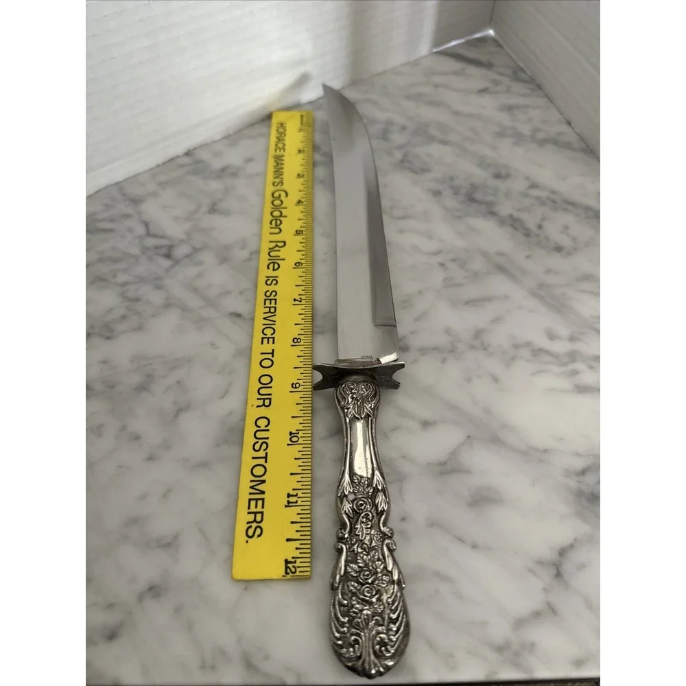 Vintage F B Rogers‎ Carving Knife, French Rose, Sharp, Excellent Condition